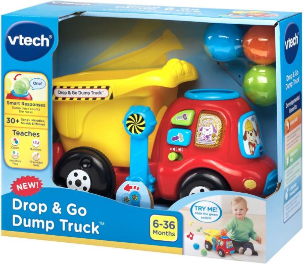 Elm mart VTech Drop and Go Dump Truck, Yellow