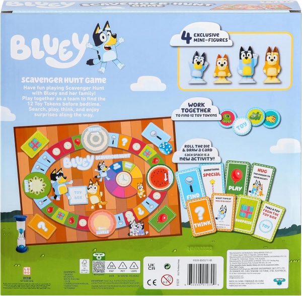 Elm Mart Bluey Scavenger Hunt Game. A Fun Board Game Full of Fun Activities to Perform, Things to Find and Questions to Answer