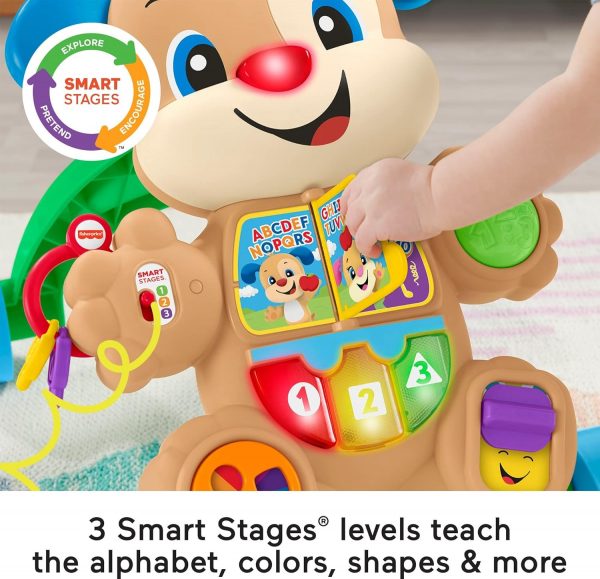 Elm Mart Fisher-Price Baby Toy Laugh & Learn Smart Stages Learn with Puppy Walker with Music Lights & Activities for Infants Ages 6+ Months