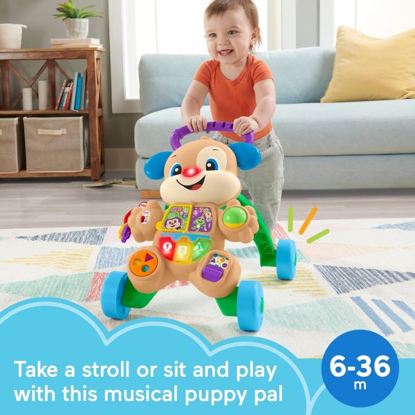 Elm Mart Fisher-Price Baby Toy Laugh & Learn Smart Stages Learn with Puppy Walker with Music Lights & Activities for Infants Ages 6+ Months