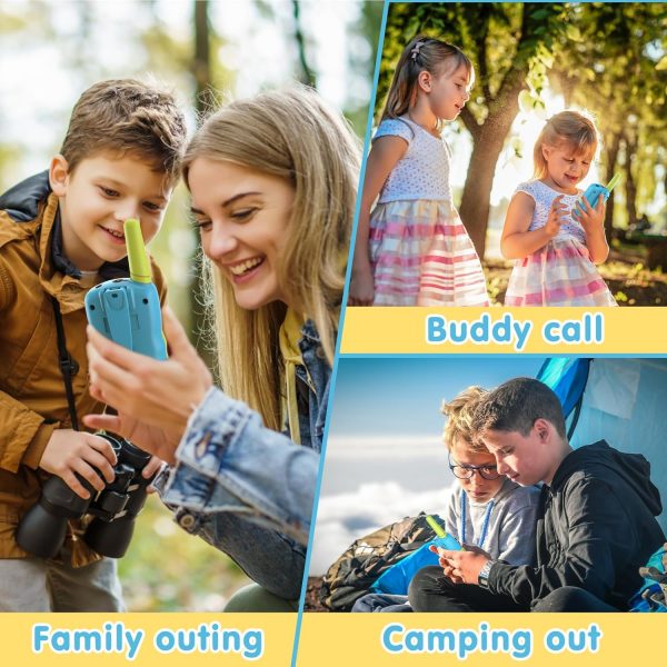 Elm Mart Selieve Toys for 3-12 Year Old Boys Girls, Easter Basket Stuffers, Walkie Talkies for Kids 22 Channels 2 Way Radio Toy with Backlit LCD Flashlight, 3 Miles Range for Outside, Camping, Hiking