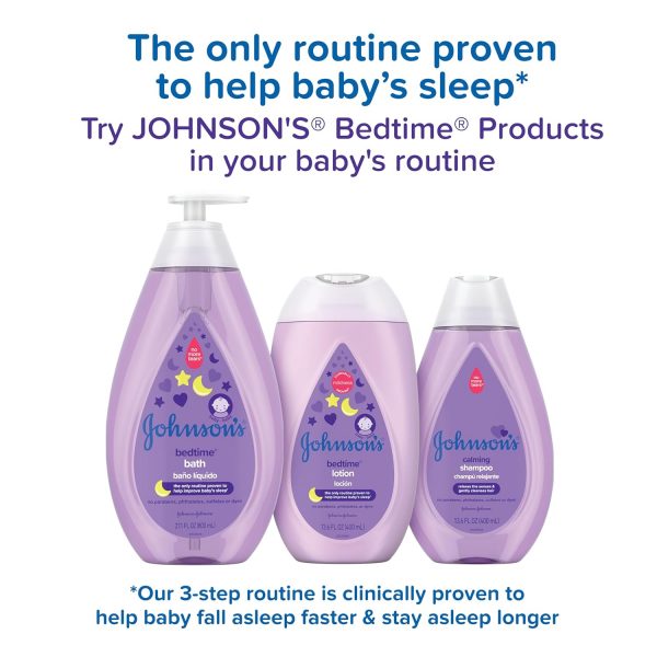 Elm Mart Johnson's Sleepy Time Bedtime Baby Gift Set with Relaxing NaturalCalm Aromas, Bedtime Baby Bath Shampoo, Wash & Lotion Essentials, Hypoallergenic & Paraben-Free, 4 Items