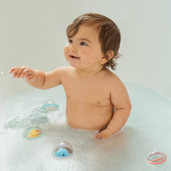 Elm mart Munchkin® Float & Play Bubbles™ Baby and Toddler Bath Toy, 4 Count