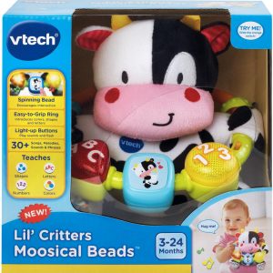 Elm Mart VTech Baby Lil' Critters Musical Beads, Black/White