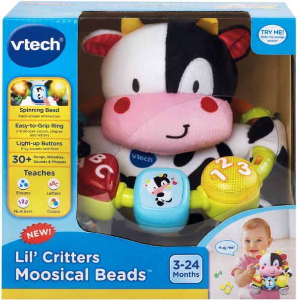 Elm Mart VTech Baby Lil' Critters Musical Beads, Black/White