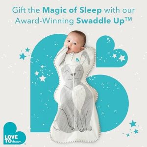 Ellmmart Love To Dream Swaddle UP, Gray, Newborn, 5-8.5 lbs., Dramatically better sleep, Allow baby to sleep in their preferred arms up position for self-soothing, snug fit calms startle reflex