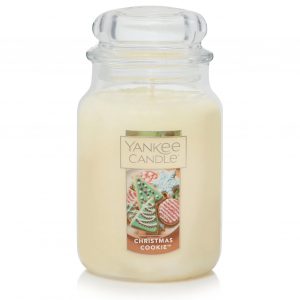 Elmmart Yankee Christmas Candle Cookie Scented, Classic 22oz Large Jar Single Wick Candle, Over 110 Hours of Burn Time, Perfect for Holiday Gifting and Celebration