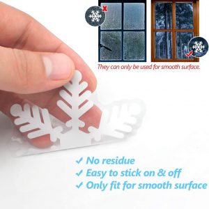 Elmmart LUDILO 135Pcs Christmas Window Clings Snowflakes Window Decals Static Window Stickers for Christmas Decorations Window Décor Ornaments Xmas Party Supplies Thanksgiving Party Décor