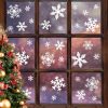 Elmmart LUDILO 135Pcs Christmas Window Clings Snowflakes Window Decals Static Window Stickers for Christmas Decorations Window Décor Ornaments Xmas Party Supplies Thanksgiving Party Décor