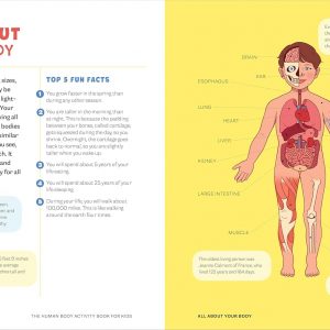 Elm Mart Human Body Activity Book for Kids: Hands-On Fun for Grades K-3