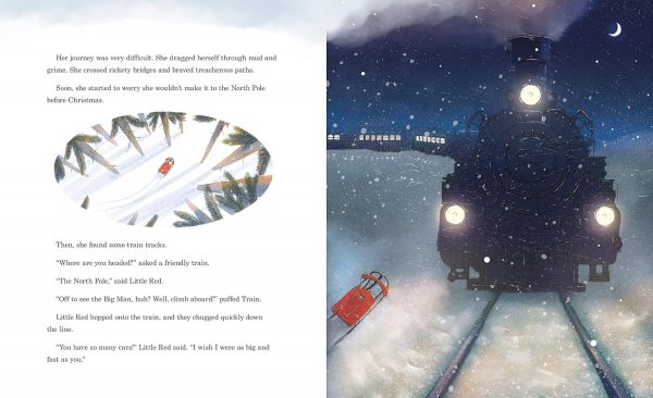 Elmmart Little Red Sleigh: A Heartwarming Christmas Book For Children (Little Heroes, Big Hearts)