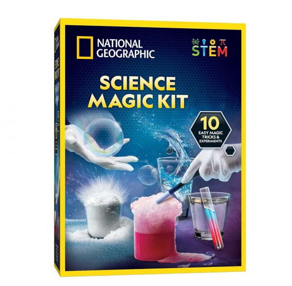 Elm Mart National Geographic Magic Chemistry Set - Science Kit for Kids with 10 Amazing Magic Tricks, STEM Projects and Science Experiments, Science Toys, Great Gift for Boys and Girls 8-12 (Amazon Exclusive)