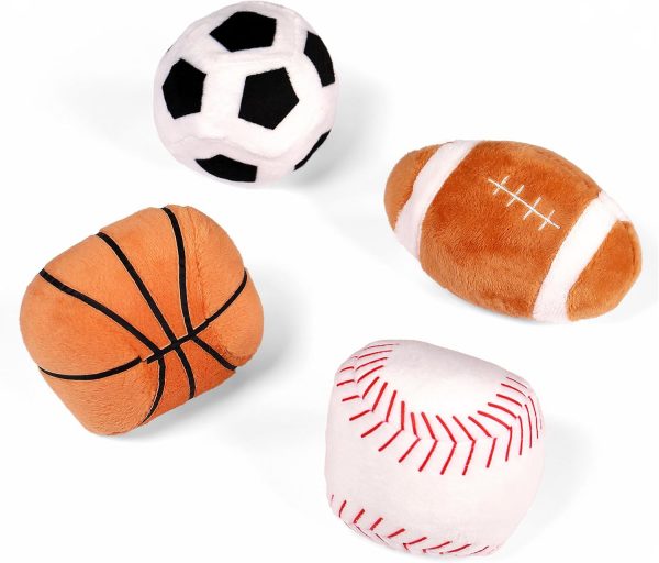 Elmmart Baby GUND My First Sports Bag Stuffed Plush Playset, Baby Gift Toys for Boys and Girls Ages 1 & Up, 5 Piece, 8"