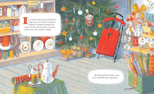 Elmmart Little Red Sleigh: A Heartwarming Christmas Book For Children (Little Heroes, Big Hearts)