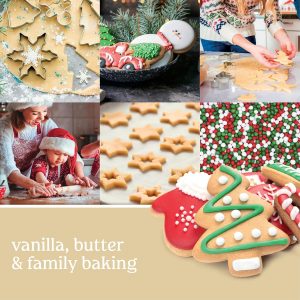 Elmmart Yankee Christmas Candle Cookie Scented, Classic 22oz Large Jar Single Wick Candle, Over 110 Hours of Burn Time, Perfect for Holiday Gifting and Celebration
