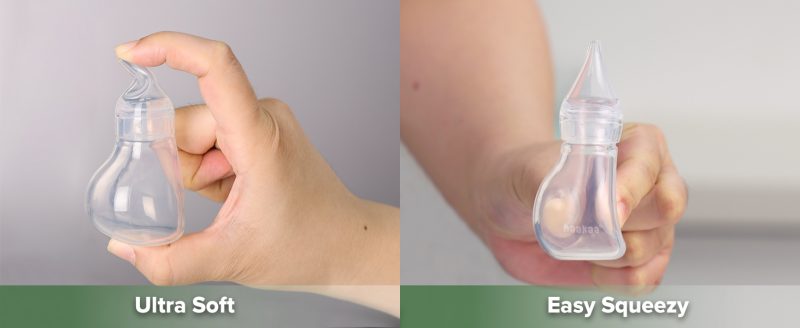 Elmmart Haakaa Silicone Aspirator | Silicone Baby Nasal Aspirator | Nose Bulb Syringe | Easy-Squeezy Baby Nose Cleaner, Newborn Infant &Toddler - BPA Free Silicone