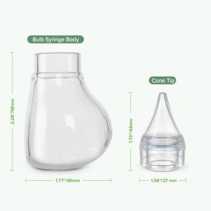 Elmmart Haakaa Silicone Aspirator | Silicone Baby Nasal Aspirator | Nose Bulb Syringe | Easy-Squeezy Baby Nose Cleaner, Newborn Infant &Toddler - BPA Free Silicone