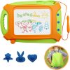 Elmmart Magnetic Drawing Board for Toddlers,Travel Size Toddlers Toys A Etch Toddler Sketch Colorful Erasable with One Carry Bag Magnet Pen and Three Stampers