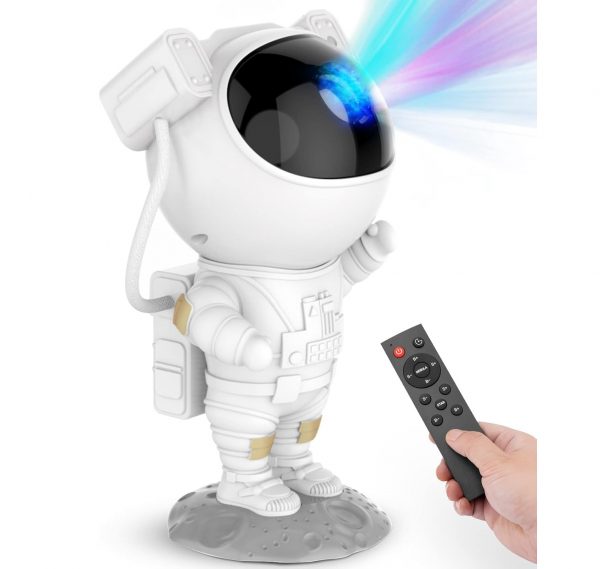 Elmmart Star Projector Galaxy Night Light - Astronaut Space Projector, Starry Nebula Ceiling LED Lamp with Timer and Remote, Kids Room Decor Aesthetic, for Christmas, Birthdays, Valentine's Day