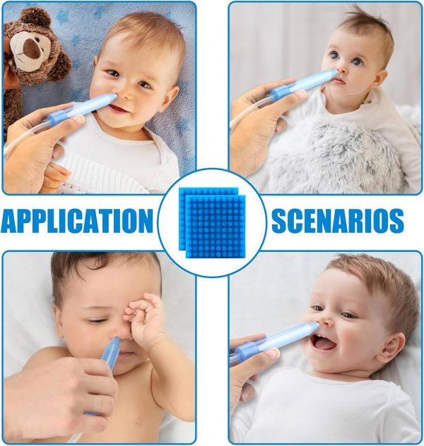 Elmmart Nasal Aspirator Filters 200PCS, Replacement for NoseFrida Nasal Aspirator Hygiene Filters Safe Environmental, BPA, Phthalate & Latex-Free, 9X22mm (200 PCS)