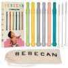 elmmart Teething Sticks for Babies 0-36 Months - Super Soft Silicone Teethers in 6 Vibrant Colors, Infant Teething Relief, Multicolored Teething Tubes Baby Gift Teethers