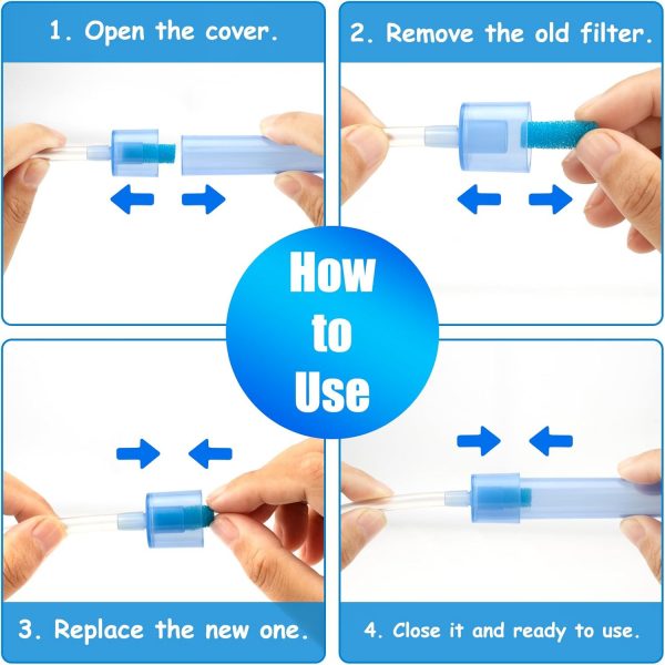 Elmmart Nasal Aspirator Filters 200PCS, Replacement for NoseFrida Nasal Aspirator Hygiene Filters Safe Environmental, BPA, Phthalate & Latex-Free, 9X22mm (200 PCS)