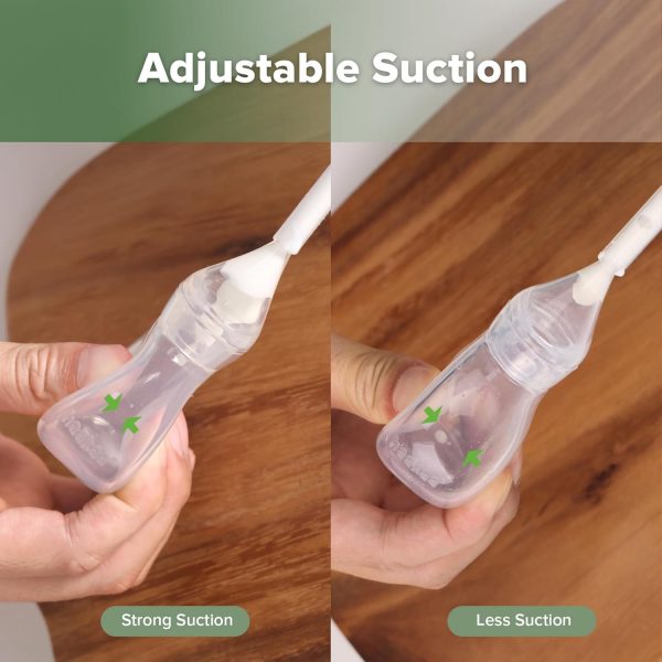 Elmmart Haakaa Silicone Aspirator | Silicone Baby Nasal Aspirator | Nose Bulb Syringe | Easy-Squeezy Baby Nose Cleaner, Newborn Infant &Toddler - BPA Free Silicone