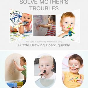 Elmmart Magnetic Drawing Board for Toddlers,Travel Size Toddlers Toys A Etch Toddler Sketch Colorful Erasable with One Carry Bag Magnet Pen and Three Stampers