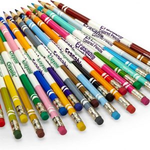 Elmmart Crayola Erasable Colored Pencils (24ct), Kids Coloring Pencils for Coloring Books, Arts & Crafts, Stocking Stuffers for Kids, 6+