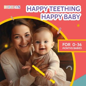 elmmart Teething Sticks for Babies 0-36 Months - Super Soft Silicone Teethers in 6 Vibrant Colors, Infant Teething Relief, Multicolored Teething Tubes Baby Gift Teethers