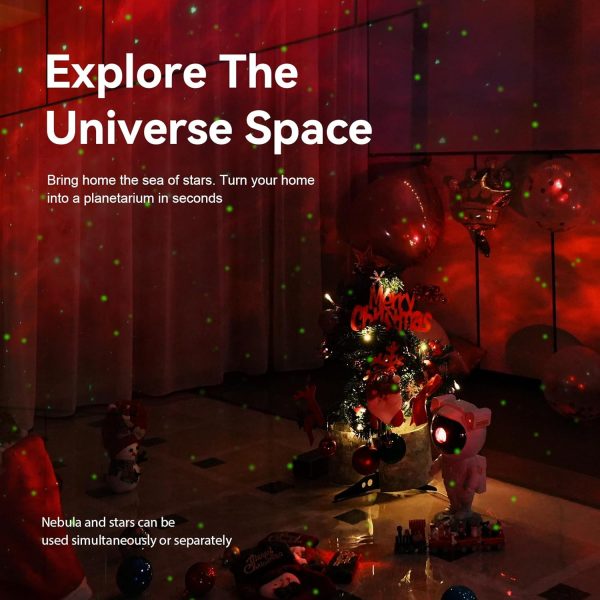 Elmmart Star Projector Galaxy Night Light - Astronaut Space Projector, Starry Nebula Ceiling LED Lamp with Timer and Remote, Kids Room Decor Aesthetic, for Christmas, Birthdays, Valentine's Day