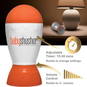 Elmmart Baby Shusher The Original Shhh Calming Sound Machine for Baby | Stops Fussy Crying Spells | for Parents, Pediatricians, Photographers | Portable for Travel | 15 or 30 Minute Timer