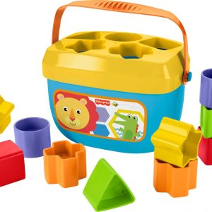 Elmmart Fisher-Price Infant Toy Set, Baby’s First Blocks (10 Shapes) and Rock-a-Stack Ring Stacking Activity for Ages 6+ Months​
