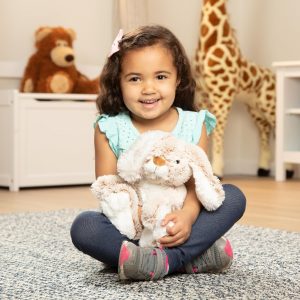 Elmmart Melissa & Doug Burrow Bunny Rabbit Stuffed Animal (9 inches)