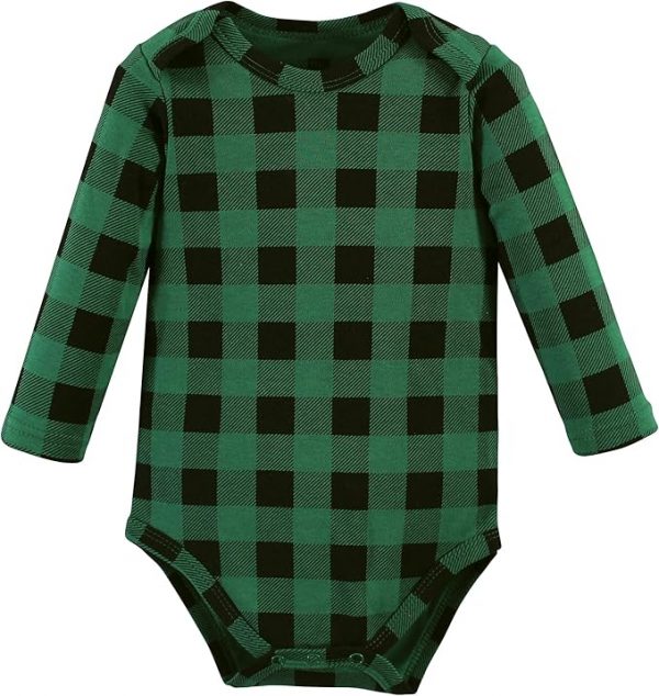 Elmmart Hudson Baby Cotton Long Sleeve Bodysuits Unisex-baby