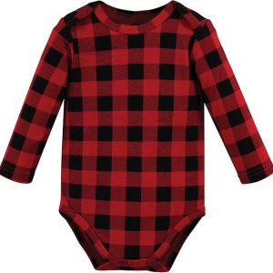 Elmmart Hudson Baby Cotton Long Sleeve Bodysuits Unisex-baby