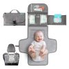 Elmmart Kopi Baby Portable Diaper Changing Pad - Baby Changing Pad & Diaper Changer Travel Bag, Smart Design Baby Changing Mat, Portable Changing Pad for Baby - Baby Changing Station, Infant Gift - Grey