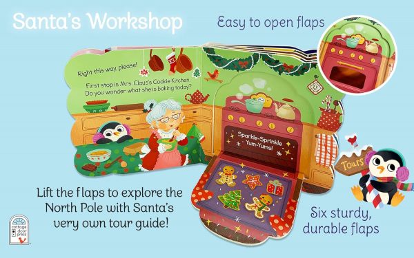 Elmmart Santa's Workshop: A Christmas Lift-a-Flap Board Book for Babies and Toddlers (Chunky Lift-a-Flap)