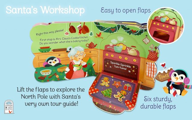 Elmmart Santa's Workshop: A Christmas Lift-a-Flap Board Book for Babies and Toddlers (Chunky Lift-a-Flap)