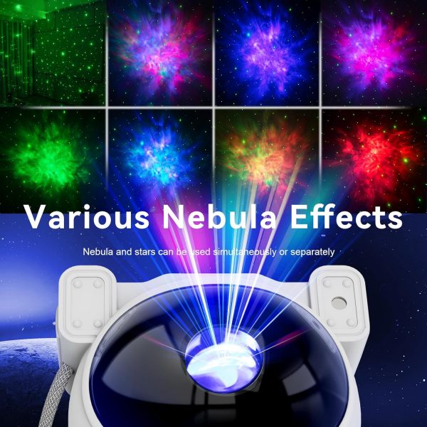 Elmmart Star Projector Galaxy Night Light - Astronaut Space Projector, Starry Nebula Ceiling LED Lamp with Timer and Remote, Kids Room Decor Aesthetic, for Christmas, Birthdays, Valentine's Day