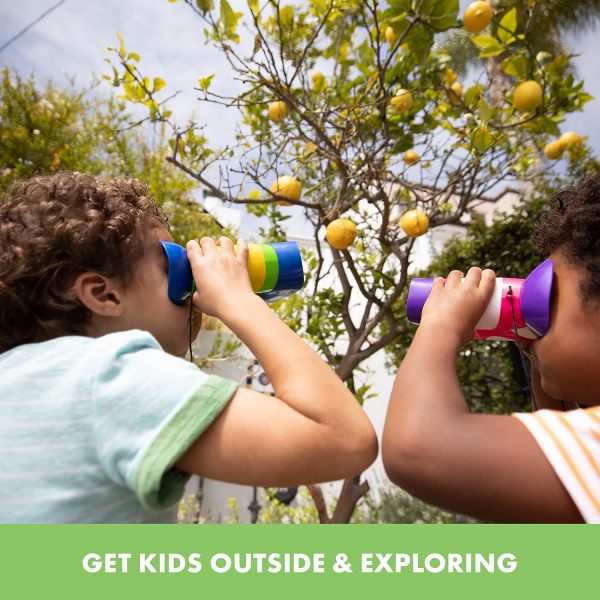 Elmmart GeoSafari Jr. Kidnoculars Binoculars for Kids Ages 3+, STEM and Outdoor Toys for Toddlers, Gifts for Toddlers, Stocking Stuffers for Kids Educational Insights
