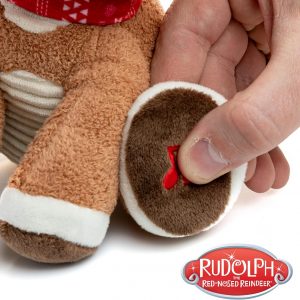 Elmmart Santa Claus Rudolph The Red-Nosed Reindeer Musical Stuffed Animal, Baby's First Christmas Plush, 8 Inches KIDS PREFERRED