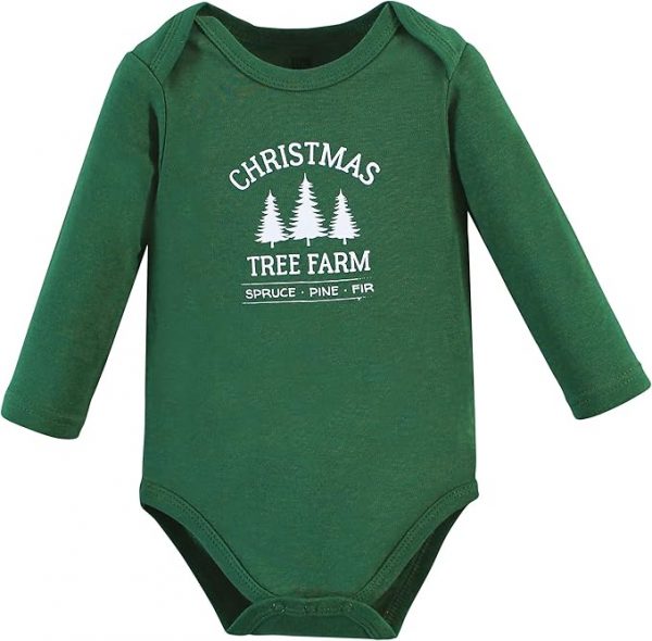 Elmmart Hudson Baby Cotton Long Sleeve Bodysuits Unisex-baby