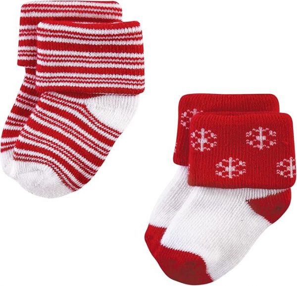 Elmmart Hudson Baby Socks Baby Girls' Cotton Rich Newborn and Terry Socks