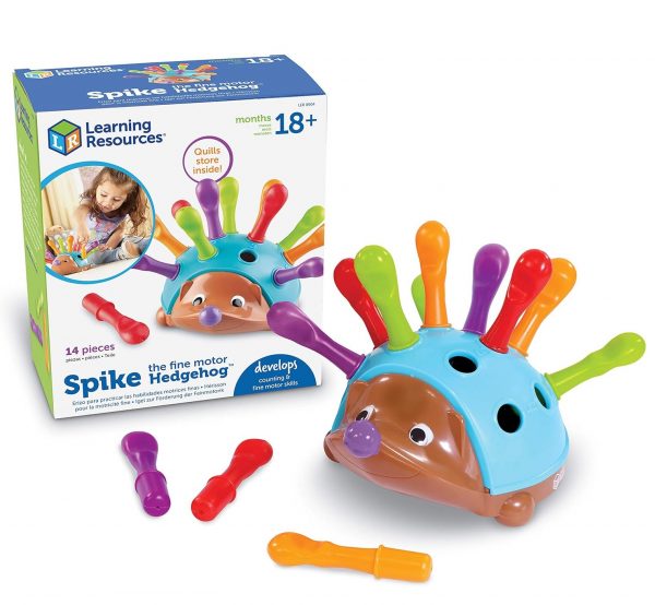 Elmmart Fine Motor Games - Learning Resources Spike The Fine Motor Hedgehog - Toddler Learning Toys, Fine Motor and Sensory Toys for Kids Ages 18+ Months, Montessori Toys
