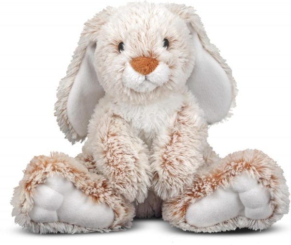 Elmmart Melissa & Doug Burrow Bunny Rabbit Stuffed Animal (9 inches)