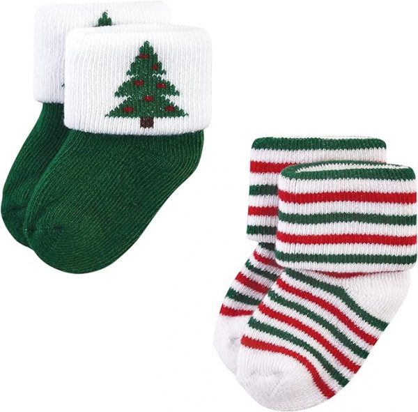 Elmmart Hudson Baby Socks Baby Girls' Cotton Rich Newborn and Terry Socks