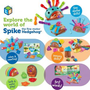 Elmmart Fine Motor Games - Learning Resources Spike The Fine Motor Hedgehog - Toddler Learning Toys, Fine Motor and Sensory Toys for Kids Ages 18+ Months, Montessori Toys