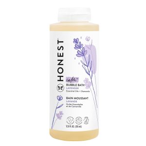 Elmmart.com | The Honest Company Foaming Bubble Bath | Gentle for Baby | Naturally Derived, Tear-free, Hypoallergenic | Lavender Calm, 12 fl oz