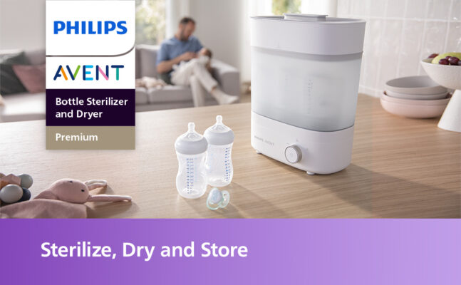 elm mart Philips AVENT Premium Baby Bottle Sterilizer with Dryer, SCF293/00